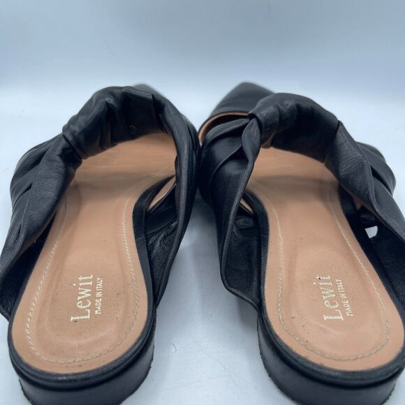 LEWIT  Cara Knotted Mules Black Size 39 - Picture 3 of 11